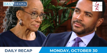The young and the restless daily recap - oct 30 - mamie and nate