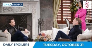 The young and the restless daily spoilers - oct 31 - kyle tucker and audra
