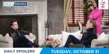The young and the restless daily spoilers - oct 31 - kyle tucker and audra