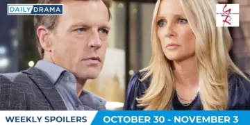 The young and the restless weekly spoilers - oct 30 - nov 3 - tucker and christine