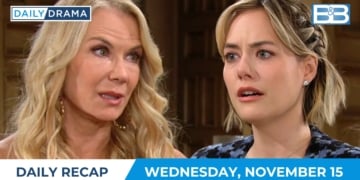 The bold and the beautiful daily recap. - nov 15 - brooke and hope