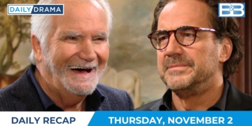 The bold and the beautiful daily recap - nov 2 - eric and ridge