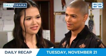 The bold and the beautiful daily recap - nov 21 - luna and zende