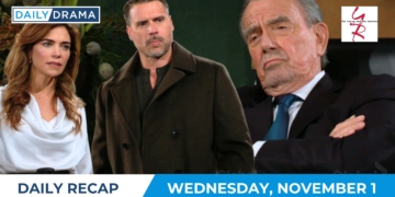 The young and the restless daily recap - nov 1 - nick victoria and victor