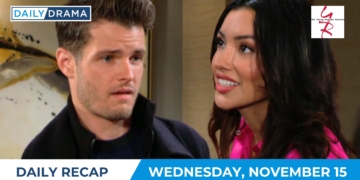 The young and the restless daily recap - nov 15 - kyle and audra