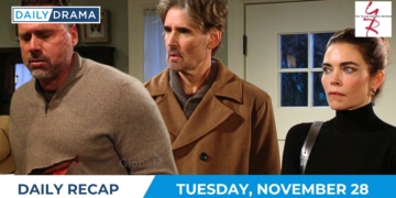 The young and the restless daily recap - nov 28 - nick cole and victoria