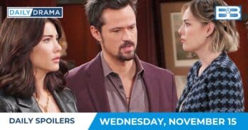 The bold and the beautiful spoilers - nov 15 - steffy thomas hope