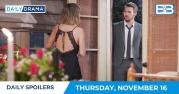 The bold and the beautiful daily spoilers - nov 16 - hope and liam