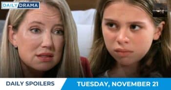 General hospital daily spoilers - nov 21 - nina and charlotte