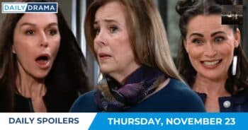 General hospital daily spoilers - nov 23 - anna laura and lois