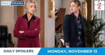 The young and the restless daily spoilers - nov 13 - nikki and claire