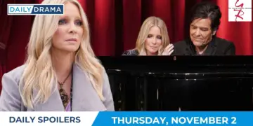 The young and the restless daily spoilers - nov 2 - christine and danny