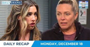 Days of our lives daily recap - dec 18 - sloan and nicole