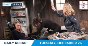 The young and the restless daily recap - dec 26 -claire jordan and nikki