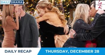 The young and the restless daily recap - dec 28 - phyllis tucker michael lauren christine and danny