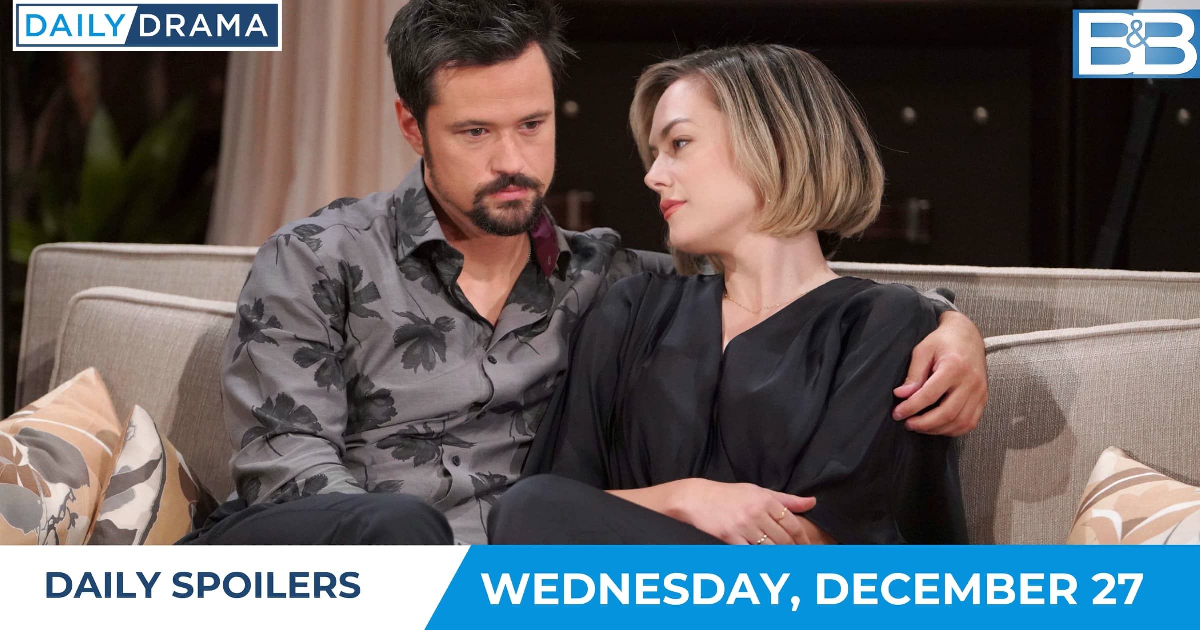 The Bold and the Beautiful Daily Spoilers - Dec 26 - Thomas and Hope