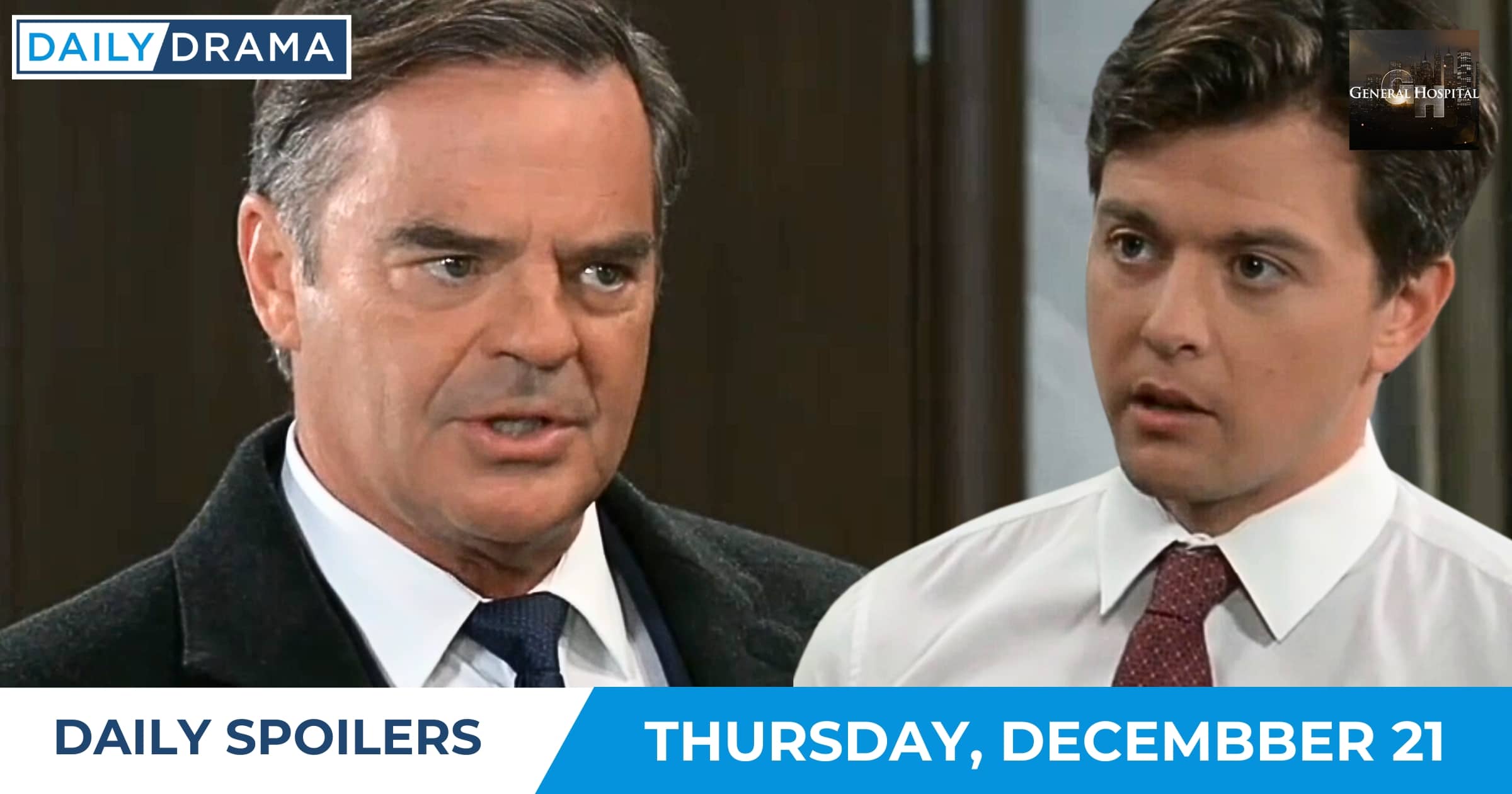General Hospital Daily Spoilers - Dec 21 - Ned and Michael