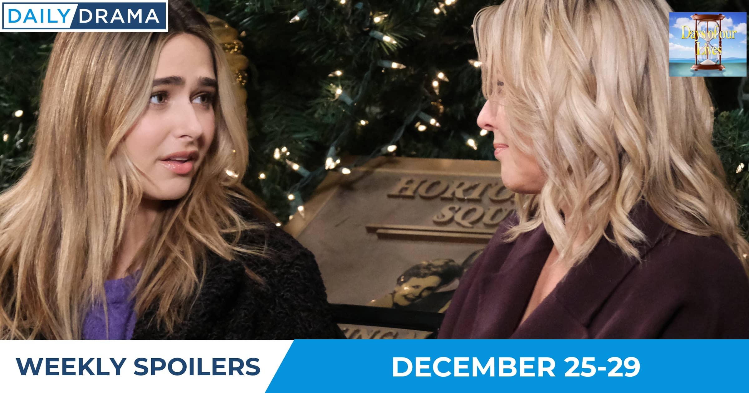 Days of Our Lives Weekly Spoilers - Dec 25-29 - Holly and Nicole