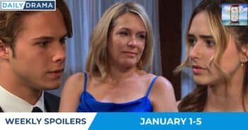 Days of our lives weekly spoilers - jan 1-5 - tate nicole and holly
