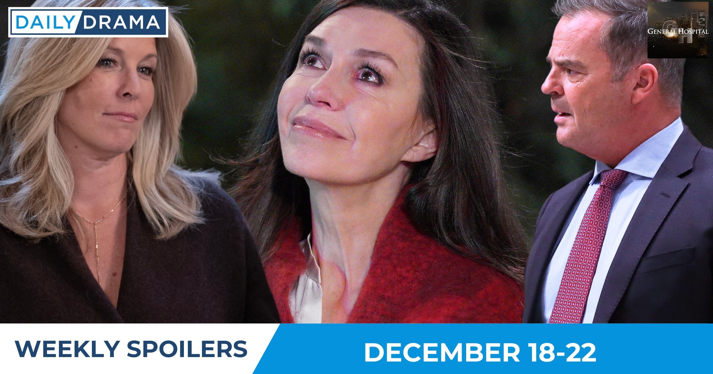 General Hospital Weekly Spoilers - Dec 18-22 - Carly Anna and Ned