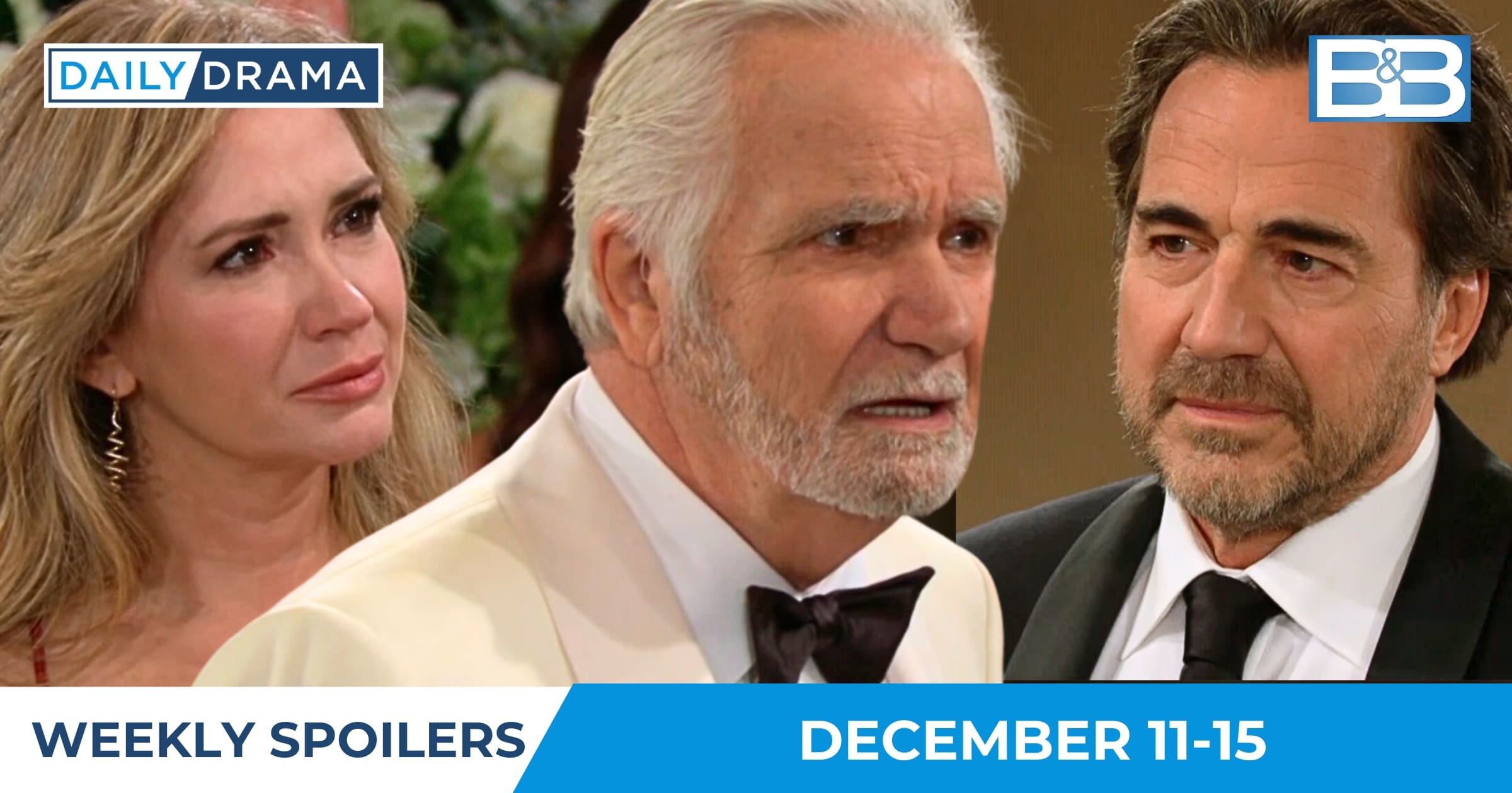 The Bold and the Beautiful Weekly Spoilers - Dec 11-15 - Bridget Eric and Ridge
