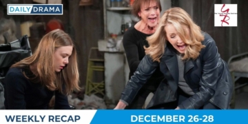 The young and the restless weekly recap - dec 26-28 - claire jordan and nikki