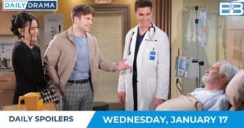 The Bold and the Beautiful Daily Spoilers - Jan 17 - Luna RJ Finn and Eric