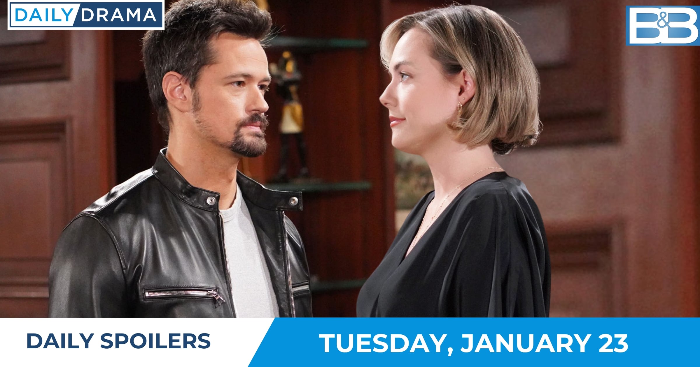 The Bold and the Beautiful Daily Spoilers - Jan 23 - Thomas and Hope