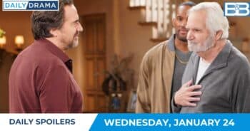 The Bold and the Beautiful Spoilers - Jan 24 - Ridge and Eric