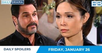 The Bold and the Beautiful Daily Spoilers - Jan 26 - Bill and Poppy