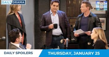 Days of Our Lives Daily Spoilers - Jan 25 -Stefan Sloan Rafe Harris and Ava