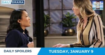 Days of our lives daily spoilers - jan 9 - melinda and sloan