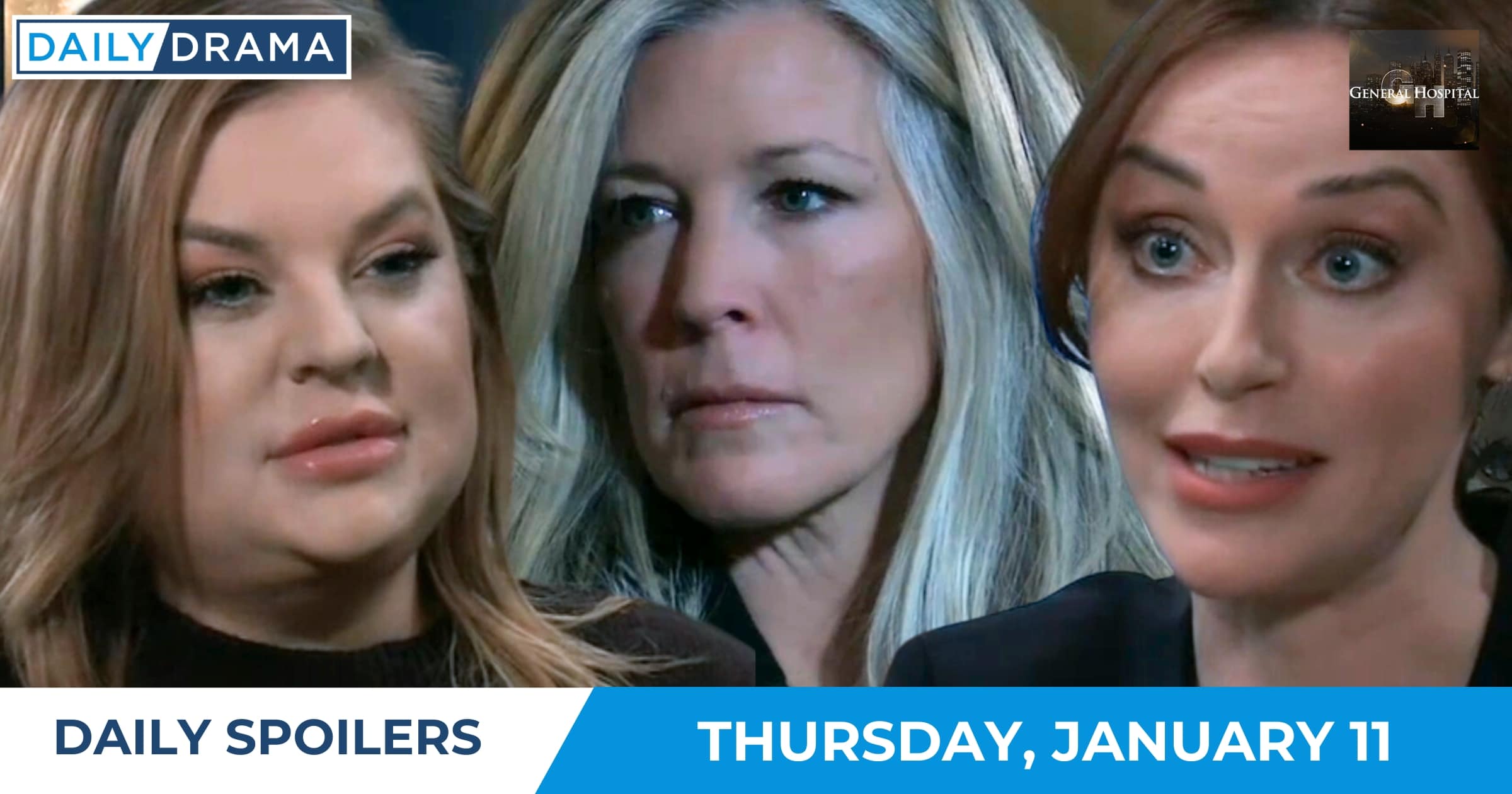 General Hospital Daily Spoilers - January 10 - Maxie Carly and Angela