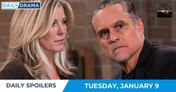 General hospital daily spoilers - jan 9 - carly and sonny