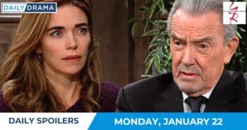 The Young and the Restless Daily Spoilers - Jan 22 - Victoria and Victor