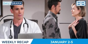 The bold and the beautiful weekly recap- jan 2-5 - finn thomas and hope