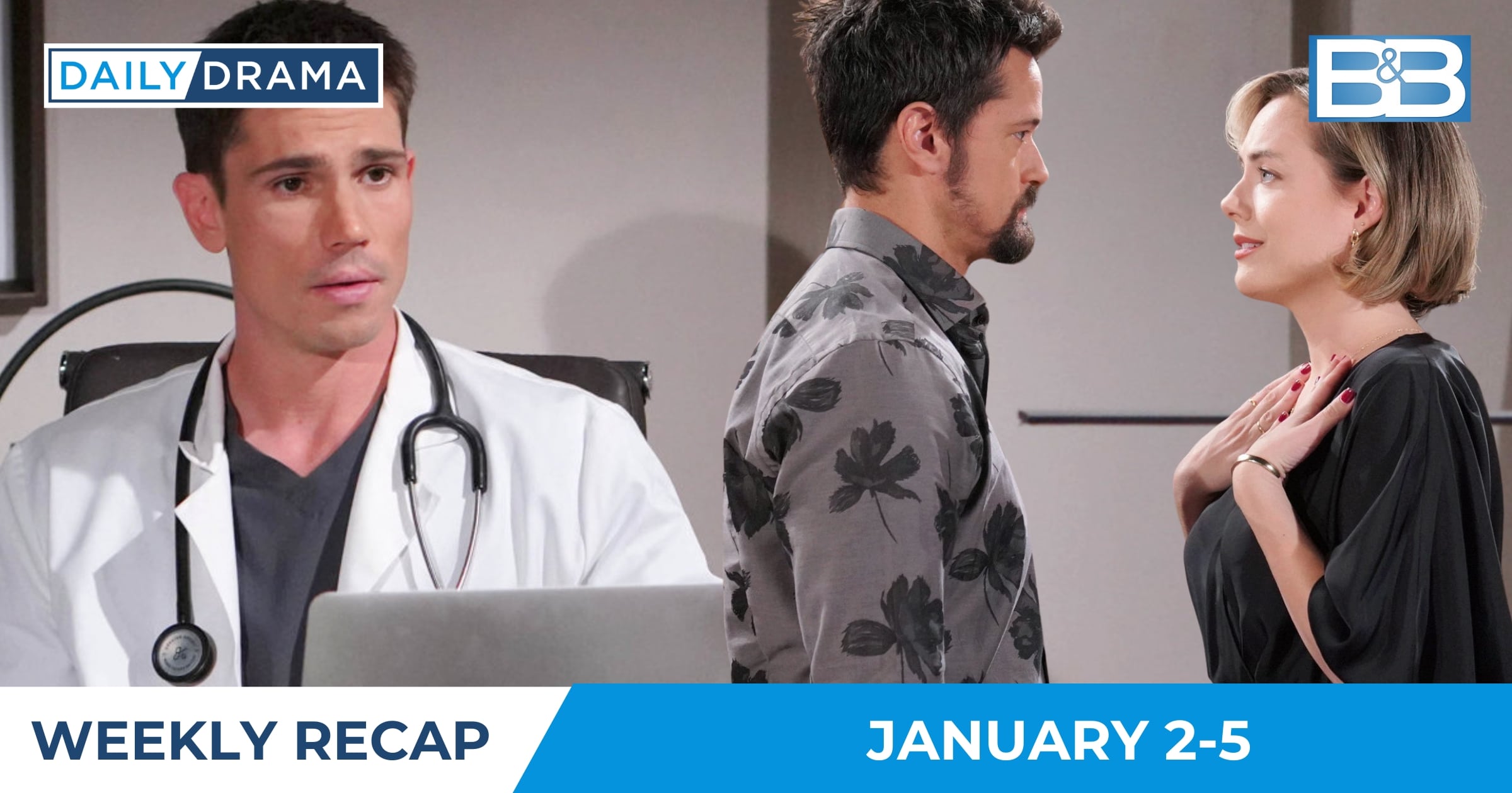 The Bold and the Beautiful Weekly Recap- Jan 2-5 - Finn Thomas and Hope