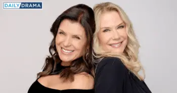 Bold and beautiful costars, and real-life besties, katherine kelly lang and kimberlin brown lend support to a friend