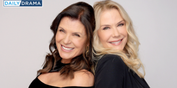 Bold and beautiful costars, and real-life besties, katherine kelly lang and kimberlin brown lend support to a friend