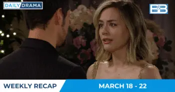 The bold and the beautiful weekly recap for march 18 - 22: steffy rides to her big brother's defense