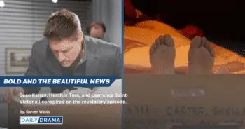 Deacon sharpe's ten toe dilemma was a true bold and beautiful family affair