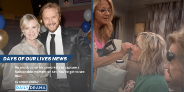 Days of our lives star stephen nichols eavesdrops on a cute behind-the-scenes conversation