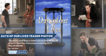 Days of our lives teaser photos: sloan and leo feel the heat