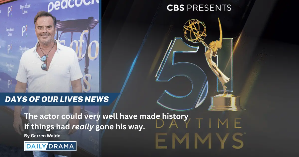 Soaper wally kurth talks his daytime emmy nod for days of our lives and pulling double duty 1 Soaper wally kurth talks his daytime emmy nod for days of our lives and pulling double duty