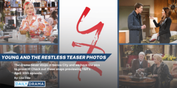 The young and the restless teaser photos: friendly faces and a bombshell discovery