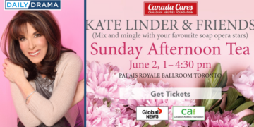 Kate linder invites you to high tea with a trio of y&r friends