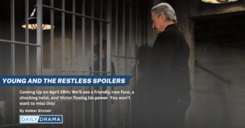 The young and the restless spoilers: victor pays his captive an unfriendly visit