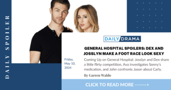 General hospital spoilers: dex and josslyn make a foot race look sexy
