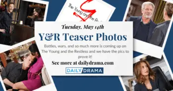 The young and the restless teaser photos: tense talks and sweet charms