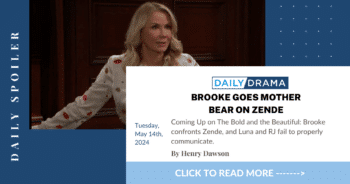 The bold and the beautiful spoilers: brooke goes mother bear on zende